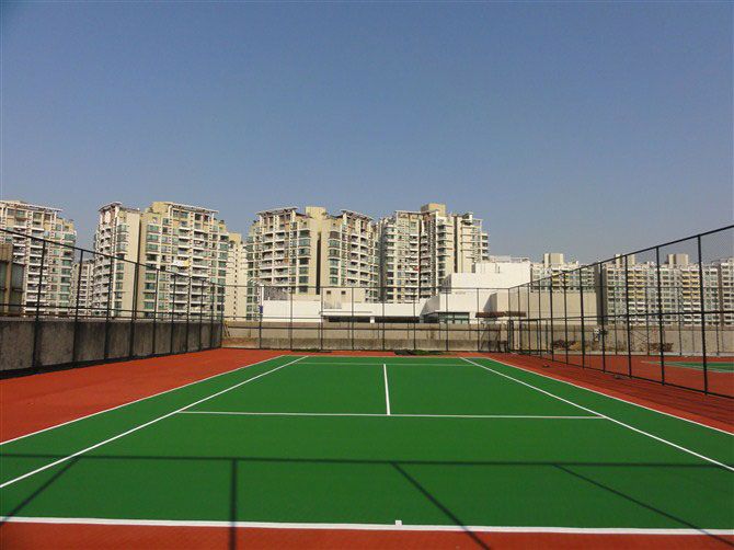 Acrylic tennis court