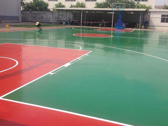 Silicon PU basketball court