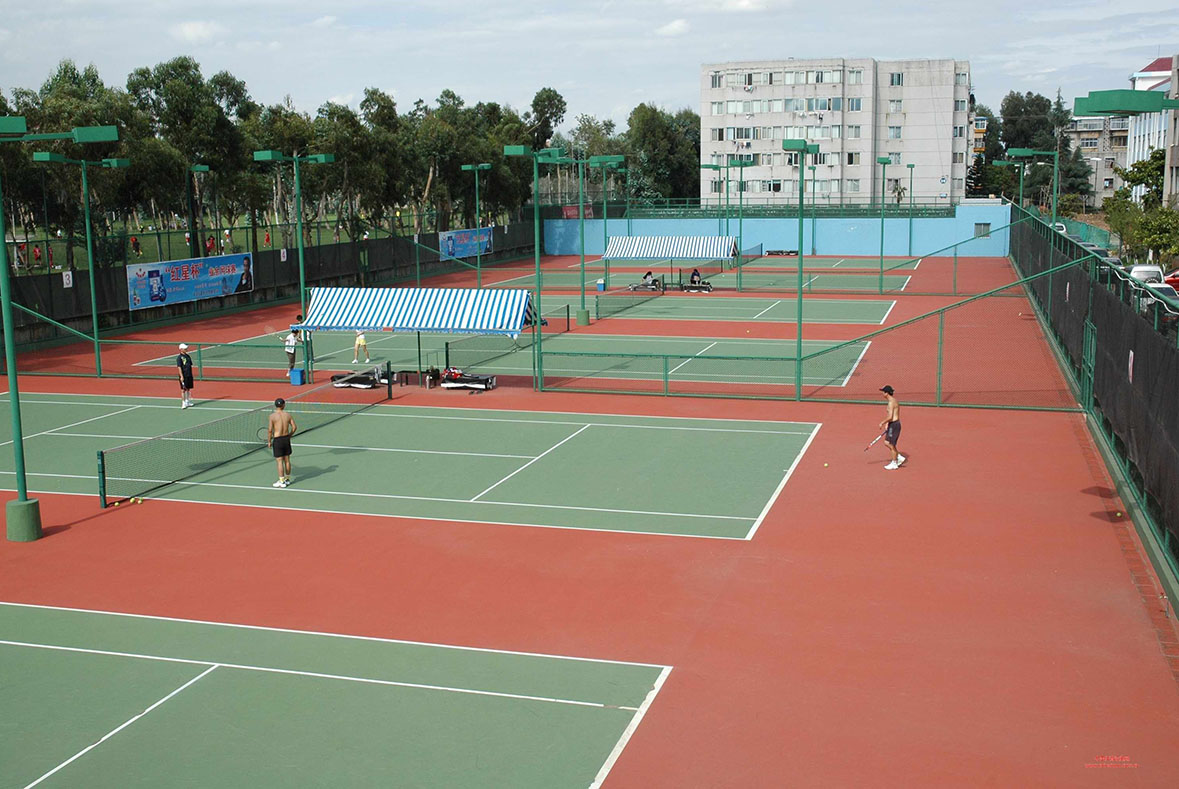 Zhengzhou University North Campus - Elastic Acrylic Tennis Court