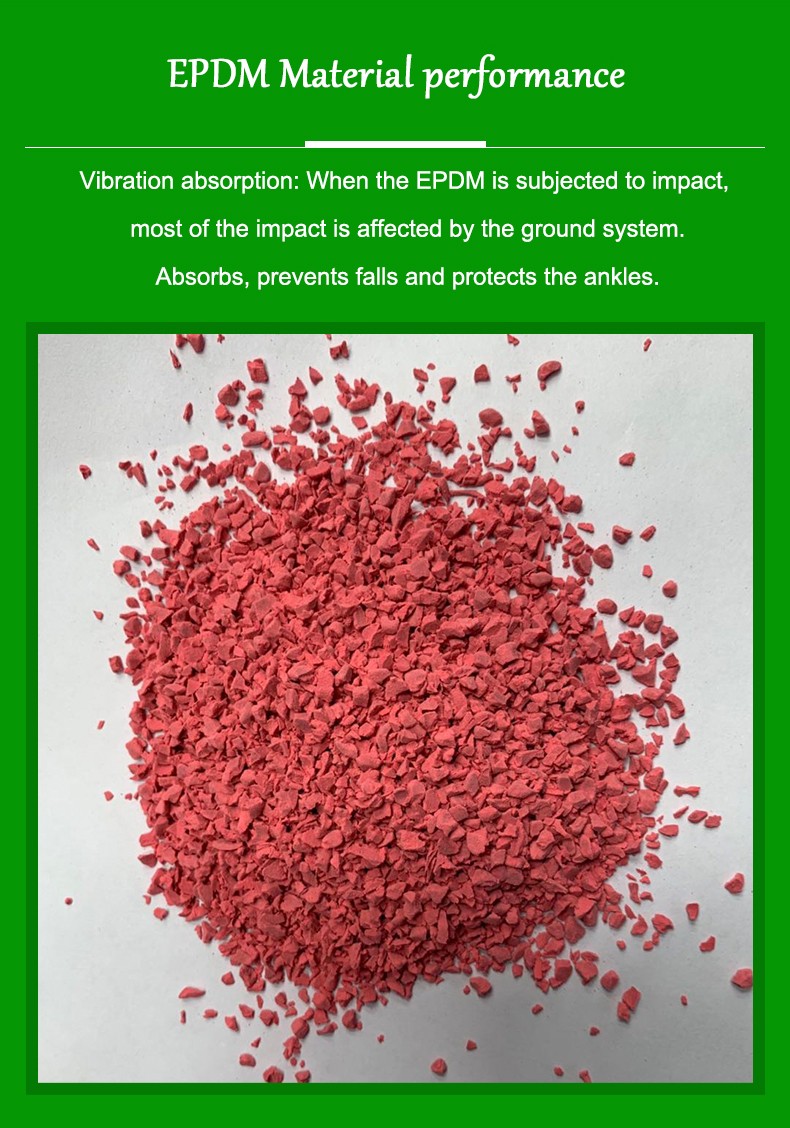 Colored plastic granular material