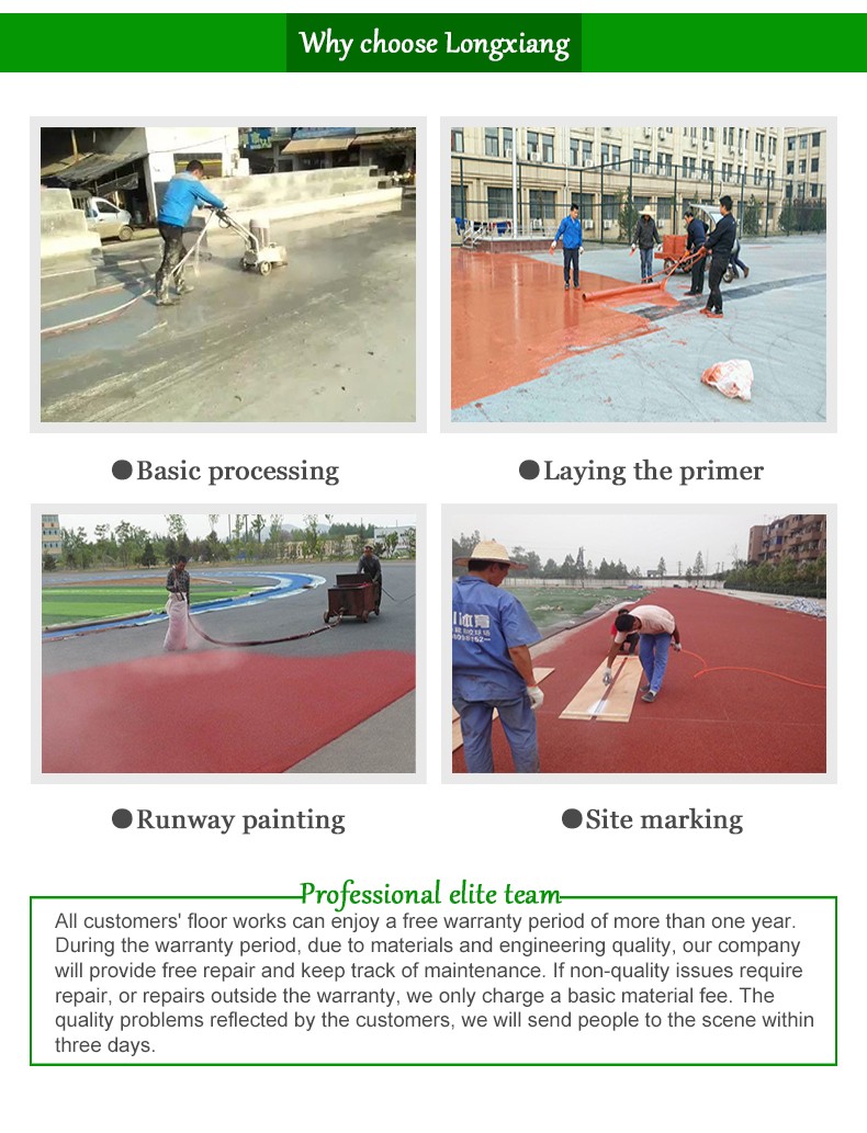 School venue EPDM plastic track material