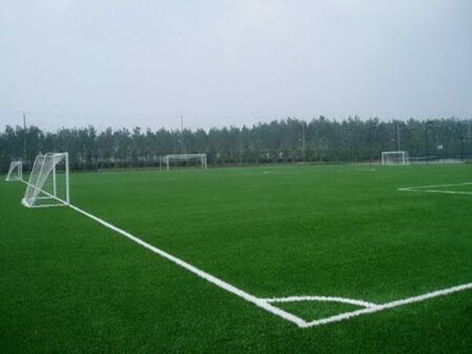 Football field artificial turf