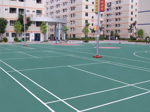 Silicon PU badminton court