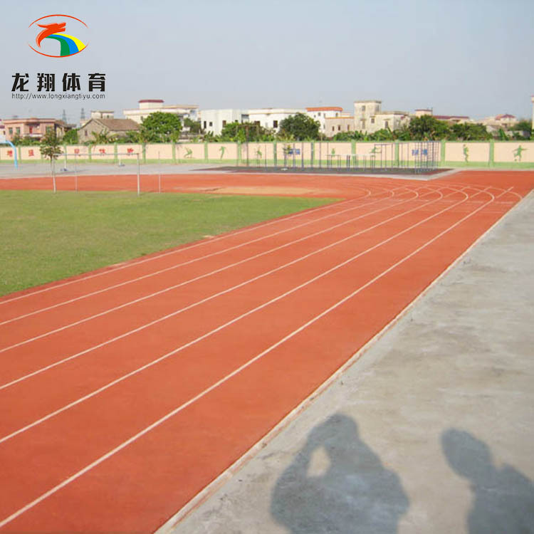 Breathable plastic track